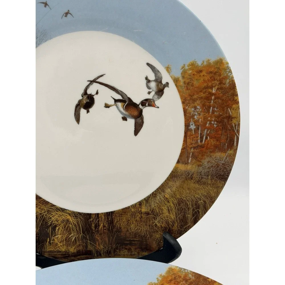 Ducks Unlimited Dinner Plates Duck Hunting 10-1/2